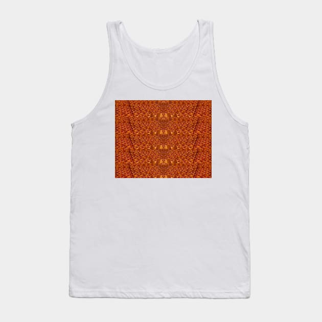 Orange Plumbing Pipes Digitally Altered Tank Top by Heatherian